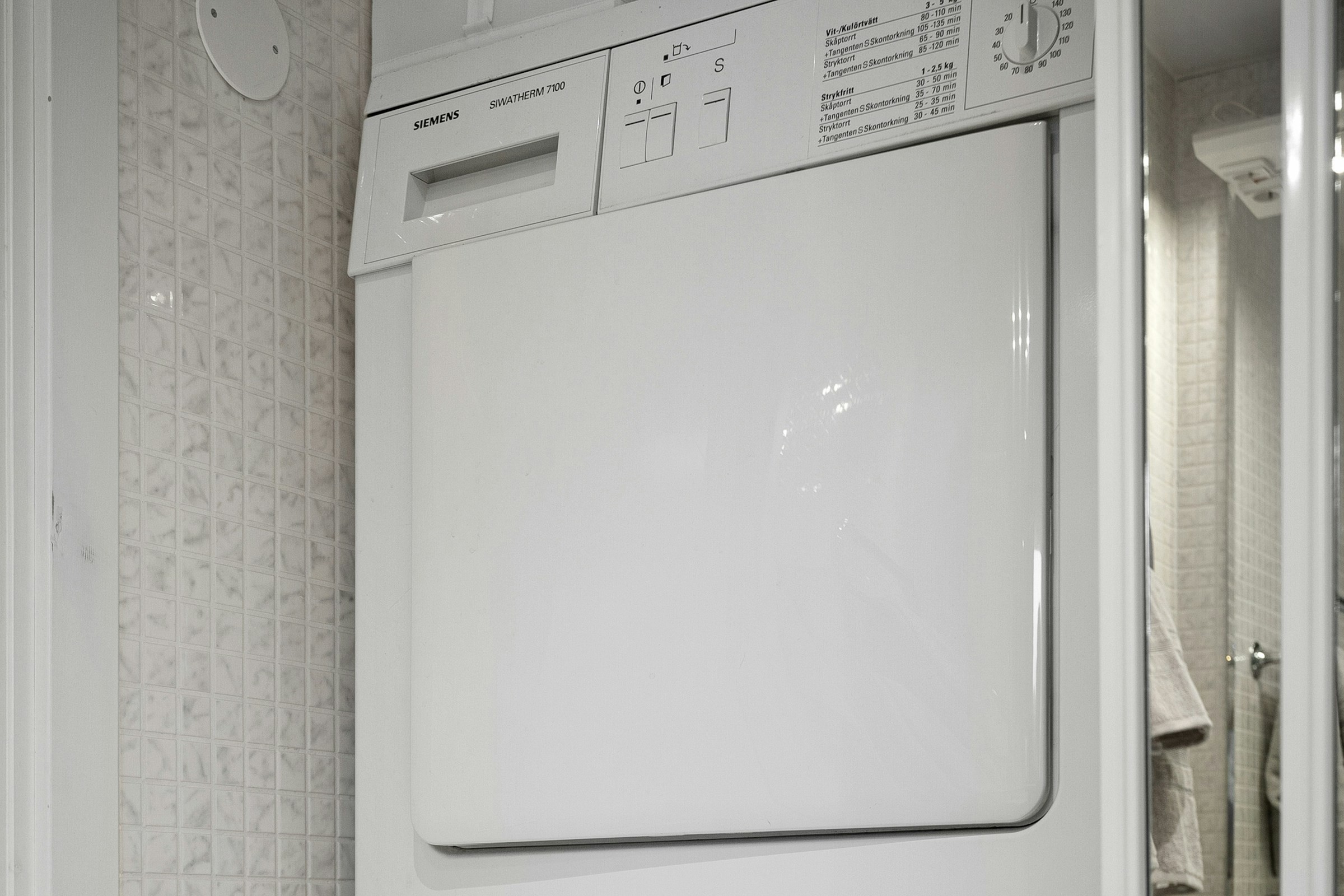 Trockner im Hauswirtschaftsraum